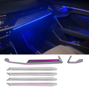 Upgrade RGB Led Car Interior Ambient <b>Light</b> Decoration for Audi A3 2021-2026 Laser Carving Pattern Trim <b>Accessories</b> - Product Image 1