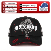 Casquettes de baseball d'extérieur personnalisées en daim à 5 panneaux brodées 2026 OEM ODM Nouvelle série G5 Gorras Baez X Shifu Sayonara ABZ