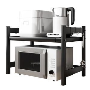 Microwave Oven <b>Storage</b> Rack Multi Layer Adjustable Height <b>Kitchen</b> Countertop Stand - Product Image 4