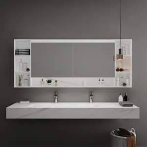 GM Modern elegan baru gantungan dinding kamar mandi wastafel kamar mandi batu buatan akrilik permukaan padat wastafel bahan Resin cuci tangan