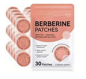 30 Pcs Biodegradable Waterproof Vegan <b>Weight</b> Loss Transdermal Berberine Patches for Immune Support with Cinnamon - Product Image 2