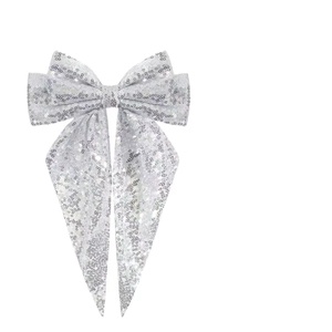 Grand nœud papillon épingle à cheveux à la mode métal et paillettes paillettes grand nœud pince à cheveux accessoires pour fête adulte - Product Image 2