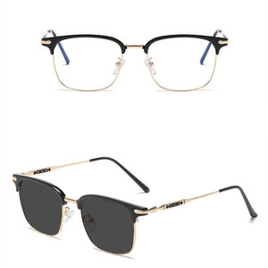 Or transparent carré changement de couleur 2023 pc métal antireflet lentes fotocromaticos bleu lumière filtre photogray lunettes <span class=keywords><strong>2022</strong></span> - Product Image 4