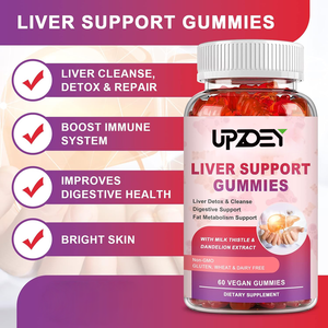 Gan hỗ trợ Gummies với cây kế sữa & chiết xuất bồ công anh Hỗ trợ giải độc gan và sửa chữa, cung cấp năng lượng, tăng cường sức khỏe miễn dịch - Product Image 3