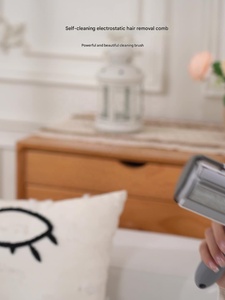 แปรงขนสัตว์เลี้ยงแบบพกพา ปรับแต่งได้ ทำจากพลาสติก ด้ามจับถอดออกได้ ทำความสะอาดตัวเอง ใช้ซ้ำได้ ใช้งานง่าย เสียงเบา ปลอดภัยสำหรับแมว สุนัข และนก - Product Image 4