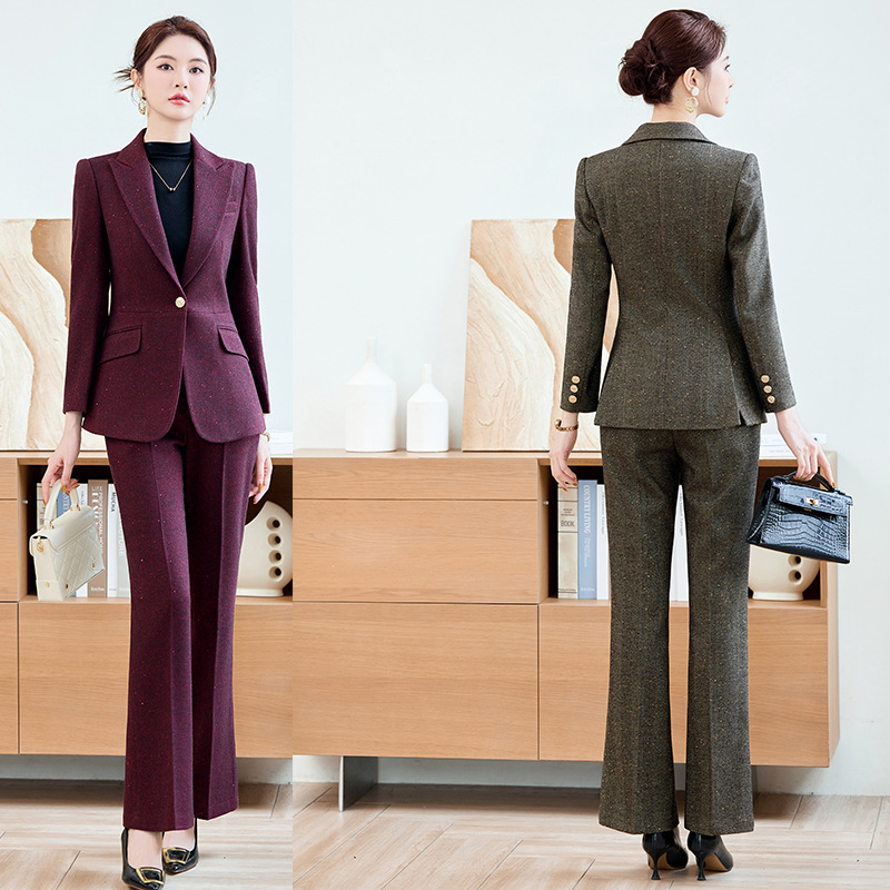 Burgundy Flared Pants