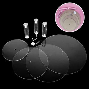 Expositor de Acrílico Transparente Personalizado de 4 Niveles para Cupcakes, con Logotipo Personalizado Impreso en Serigrafía, para Uso en el Hogar/Oficina/Tienda, YAGELI - Product Image 6