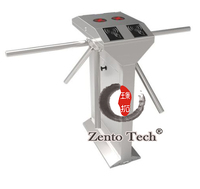 Zento Nouveauté : Tourniquet vertical de haute qualité avec reconnaissance faciale, en acier inoxydable, fonctionnement bidirectionnel