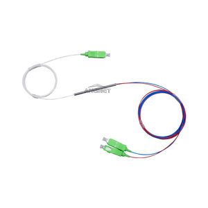 1310/1550nm tỷ lệ 60/40 1x2 FBT sợi quang Coupler Splitter với SC / APC kết nối cho GPON - Product Image 1