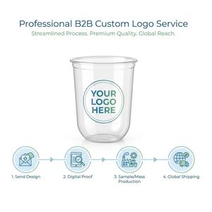 Wholesale Custom Logo 90mm U Shaped PET Matcha <b>Boba</b> Milk Tea Cup with Dome Lids for <b>Bubble</b> Tea Shop - Product Image 4
