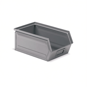 Contenedor Metálico Fami con Asas, Tamaño 3A2, Capacidad 9.4 L, Gris Oscuro RAL7000, para Almacenamiento de Herramientas - Product Image 3