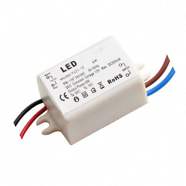 DC 12V 6W Watt High Power LED Driver Constant Current Module AC170V-260V 50-60Hz 500mA