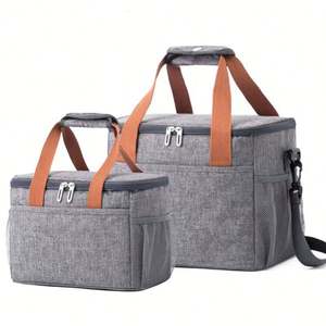 Custom Logo Travel Picnic Waterproof Insulated Thermal <b>Lunch</b> Cooler <b>Bag</b> for Adults <b>Lunch</b> <b>Box</b> With Adjustable Shoulder Strap - Product Image 4
