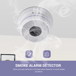 גלאי עשן אלחוטי 433mhz 240 כבל אזעקת עשן המחובר לחיבור v עם תעודת en14604 - Product Image 6