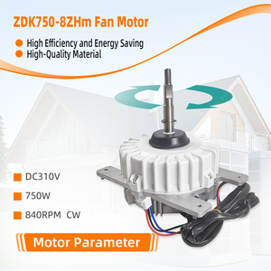 Piezas de aire acondicionado de 8 polos, motor de ventilador <span class=keywords><strong>DR</strong></span>-840-750-310-8-1, DC310V, 750 RPM, W CW - Product Image 3