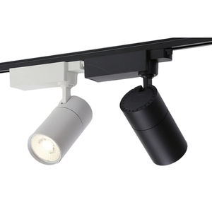 Illuminazione Commerciale, Faretti a Binario COB Bianco e Nero, Binario in Alluminio a 2/3/4 Fili, AC110V AC220V, Faretti LED da Soffitto Regolabili - Product Image 2