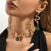 Collier Serpent Tridimensionnel en Métal Style Ins Tendance Européen et Américain pour Femme, Luxe Léger et Niche