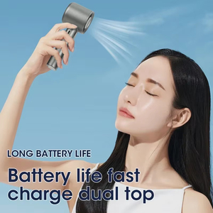 Mini Ventilador Portátil de Alta Velocidad, Recargable por USB, 1800mAh, Inalámbrico, de Mano, con 6 Aspas, para Exteriores, Camping, Auto y Hogar - Product Image 2