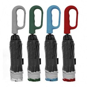 Paraguas Plegable de 3 Secciones, Resistente al Viento, 8 Varillas, Protección UV, Impresión Personalizada, Totalmente Automático, Fácil de Transportar, con Logotipo - Product Image 1