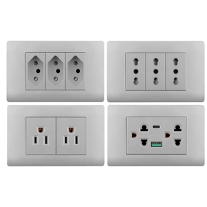 USA tiêu chuẩn treo tường ánh sáng hẹn giờ Dimmer chuyển đổi tấm phẳng tấm Tường tấm bìa 1/2 1/3 có thể thay thế tường chuyển đổi và ổ cắm - Product Image 5