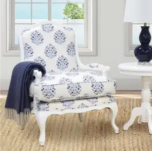 Modernes klassisches Design Sofa-Stuhl-Set freiliegender Holzrahmen antiker Stil Wohnzimmermöbel Freizeitsessel