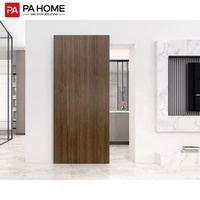 Portes intérieures invisibles coulissantes à système secret, panneau mural flottant en profilé aluminium moderne PA pour cuisine