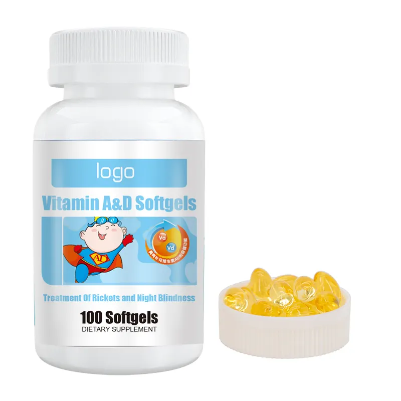 Suplemento de saúde vitamina a e vitamina d softgel