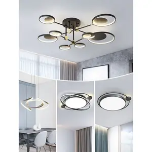 Led ceiling lamp living room lighting modern bedroom 2019 new Nordic living room lamp package combination