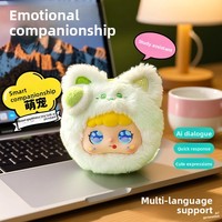 HUIMU KI Intelligenter Roboter-Plüschtier Emotionaler Begleiter mit Musik und Sprachausgabe im Cartoon-Stil für tiefe Konversation – Kinderspielzeug