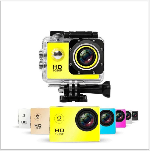 Sports DV Camera Outdoor Mini 1080p Diving Cycling Skiing Underwater Waterproof Helmet Action Camera for Video Recording