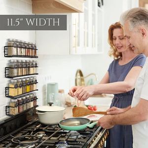 Customer Settings Rack Space Saving Kitchen <b>Storage</b> Spice Rack Organizer Kitchen Wall Mounted Spice Rack - Product Image 4