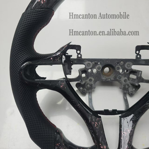 Productos Populares: Volante de Fibra de Carbono Forjado con Cuero Perforado, Compatible con Honda Civic de 8ª Generación - Product Image 2