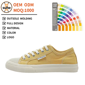 Zapatillas de Lona con Suela Gruesa, Novedad de Primavera, Zapatos Casuales de Exterior con Suela Suave y Cómodos, Zapatos de Mujer Modernos y Versátiles - Product Image 1