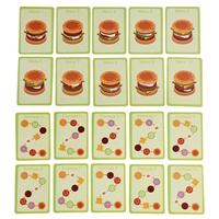 Mainan Kayu Makanan Pura-Pura Set Hamburger Sandwich Permainan Peran Dapur Anak-Anak Montessori Pembelajaran Prasekolah Hadiah Edukatif