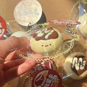 Moozy Octopus Meatball Mini Simulation Food Play Series Decompression Pinch <b>Toy</b> Soft Slow Rebound <b>Squishy</b> Keychain - Product Image 3