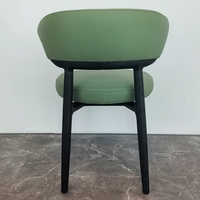 Vente directe d’usine design moderne et simple chaise à manger en cuir véritable de haute qualité éponge en forme spéciale chais