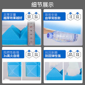 Paneles Acústicos de Esponja Piramidal Cotton Walls KTV, Tablero de Aislamiento Acústico para Dormitorio, Transmisión en Vivo, Estudio de Grabación, Reducción de Ruido - Product Image 2