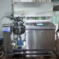 Mezclador Emulsionador al Vacío con Calentamiento Eléctrico Totalmente Automático de 25L, Sistema de Pesaje con Control PLC de Alta Precisión para Crema Cosmética