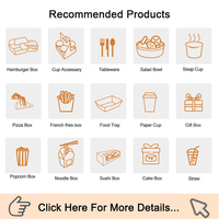 Boîtes d'Emballage Alimentaire à Emporter en Gros Usine Logo Personnalisé Frites Hamburgers Poulet Frit Nuggets Boîtes et Sacs