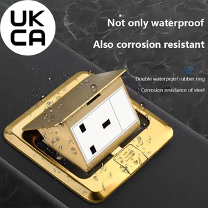 <span class=keywords><strong>Prise</strong></span> double allemande personnalisable de haute qualité, blanche, triple mosaïque, AC250V 16A 2P, sans mise à la terre - Product Image 5