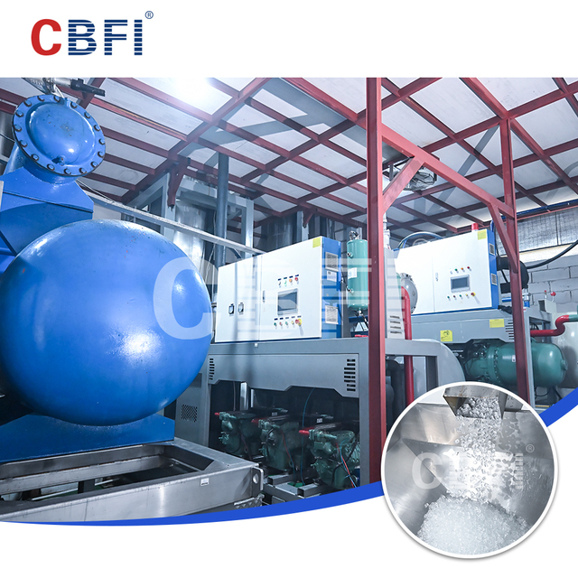 High Productivity 30 Tons Tube Ice Machine & Maker with for PLC and Motor for Commercial Use