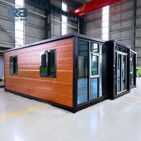 Casa Contenedor Prefabricada Expandible de Lujo Moderna para Jardín Trasero, Aislada y Móvil