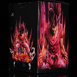 Figuras de Anime de Alta Calidad de Dragon Ball Reddened Son <span class=keywords><strong>Goku</strong></span> Kaioken, Producto Nuevo de Dibujos Animados, Figura de Acción Coleccionable al por Mayor - Product Image 2