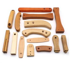 บริการงานกลึงไม้บีชด้วยเครื่อง CNC ความแม่นยำสูง +/-0.1 มม. ผลิตชิ้นส่วนไม้คุณภาพสูง ผลิตมือจับเฟอร์นิเจอร์ บรอชชิ่ง - Product Image 4