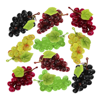 Simulation de fruit, bouquet de Raisin en PVC avec Raisin givré, faux Fruit