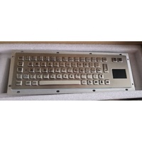 Clavier mécanique industriel professionnel étanche de kiosque de 65 touches monté en métal avec la boule de commande ou le touchpad ou le contre-jour