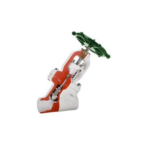 Vanne à opercule pneumatique à joint boulonné, type Y, pour gaz, petit diamètre, siège trempé intégré, faible coût d'entretien - Product Image 1
