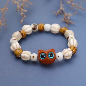 2025สำหรับเด็กผู้ชายเด็กผู้หญิงกำไลข้อมือการ์ตูนสัตว์เซรามิกทำด้วยมือกำไลเซรามิครูปปลาแมวสัตว์ประหลาดของขวัญสำหรับนักเรียน - Product Image 6