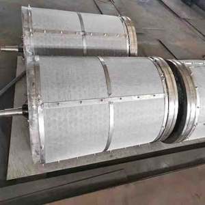 آلة ترشيح دوارة متكاملة لصناعة المسالخ والتربية، نظام أوتوماتيكي لفصل المياه العادمة مع غسيل عكسي - Product Image 4