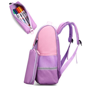 Sac à dos d'école pour enfants, imperméable, kawaii, mignon, dessin animé, avec fermeture éclair, trousse à crayons et ceinture à coussin d'air pour enfants, 2024 - Product Image 3